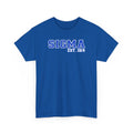 Sigma Tee PBS Greek Life Shirt Black Greek Apparel Fraternity Gift Sigma Blue Shirt Sigma Gift Greek Letter Tee