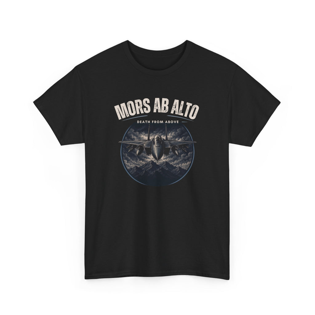 Mors Ab Alto | Patriotic Motivational Graphic T-Shirt | Tactical Inspired Shirt | Grit Resilience Apparel | Veteran Appreciation