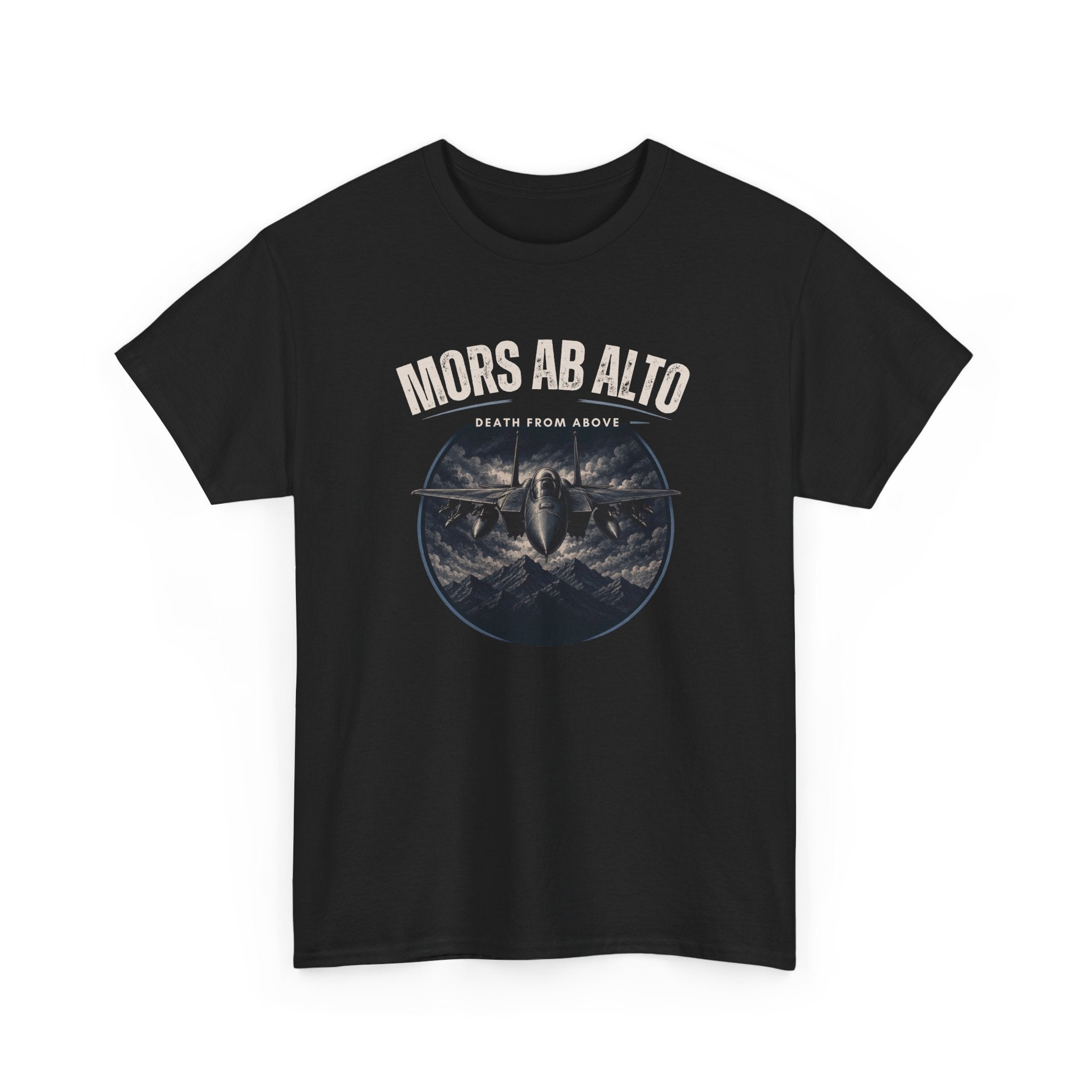 Mors Ab Alto | Patriotic Motivational Graphic T-Shirt | Tactical Inspired Shirt | Grit Resilience Apparel | Veteran Appreciation