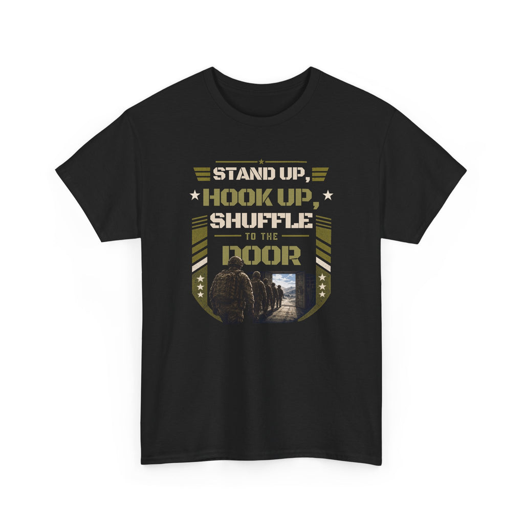 Stand Up Hook Up | Patriotic Motivational T-Shirt | Grit Resilience Apparel | Veteran Appreciation