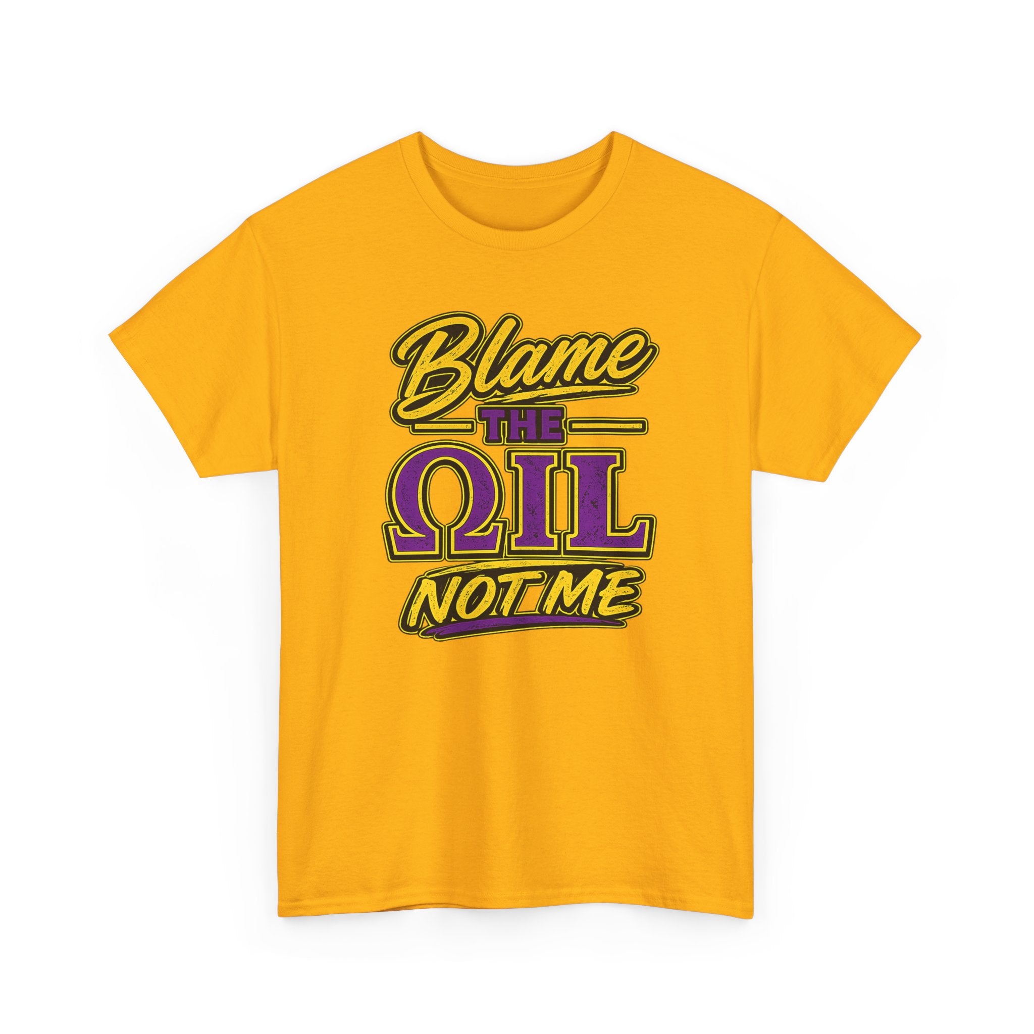 Que Fraternity Shirt Blame the Oil T-Shirt Purple Tee HBCU Party Tee Black Greek Letter Fraternity