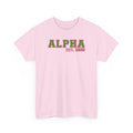 Alpha Shirt, Finest Girls Sorority Tee Black Sorority Pink and Green Greek Apparel HBCU College Outfit Gift for Sorority Woman '08