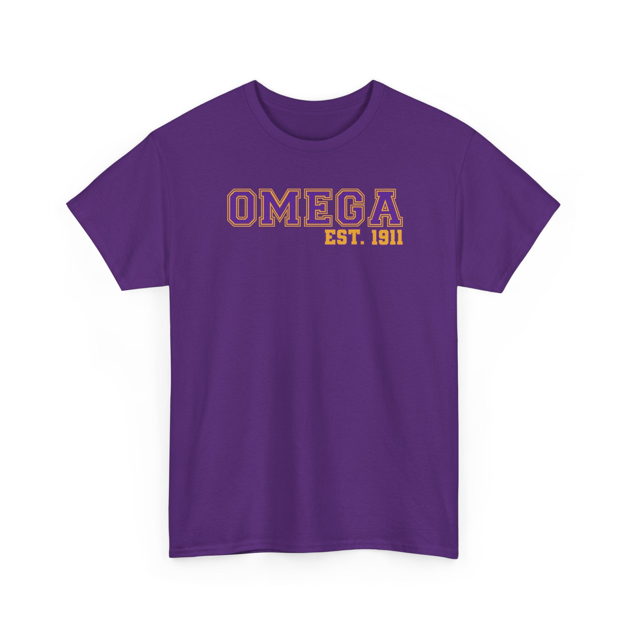 Omega Tee, Que Dog shirt Purple Gold Fraternity gear HBCU College Outfit Men Omega Inspired Shirt