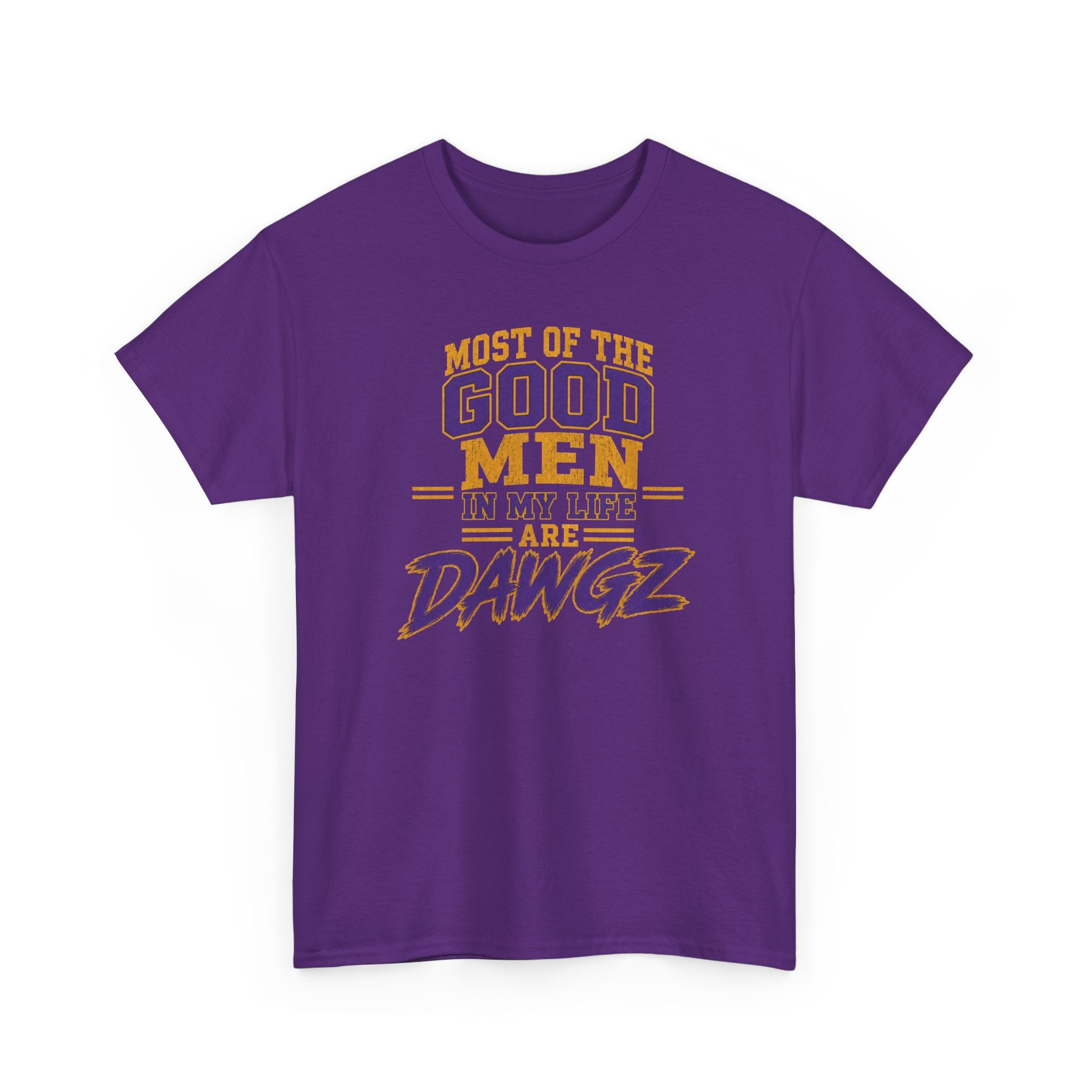 Most Good Men are DAWGS Tee, Que Dog shirt Purple Gold Fraternity gear HBCU College Outfit Men Omega Inspired Shirt