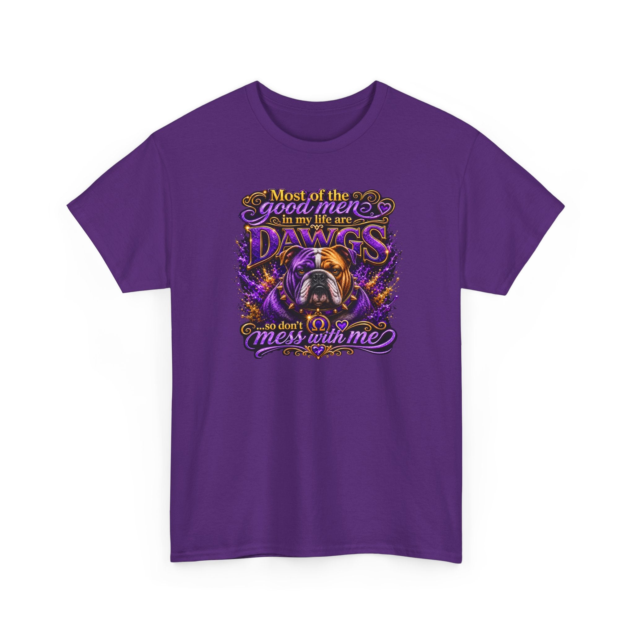 Don't Mess With Me, I've Got Lot's of Big Bruhz Tee, Que Dog shirt Purple Gold Fraternity gear HBCU College Outfit Men Omega Inspired Shirt