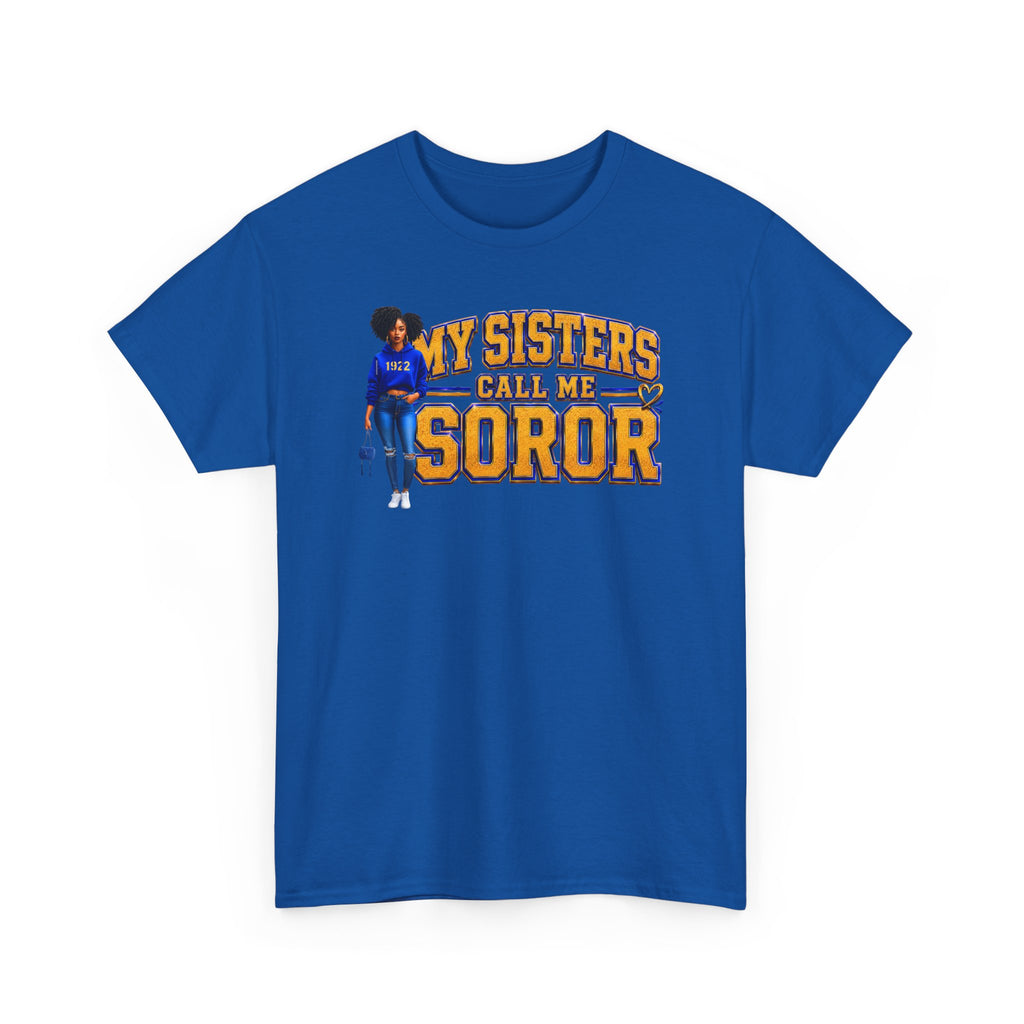SG Rho Sorority Tee | My Sisters Call Me SOROR Shirt | Crossing Gift for Probate SZN