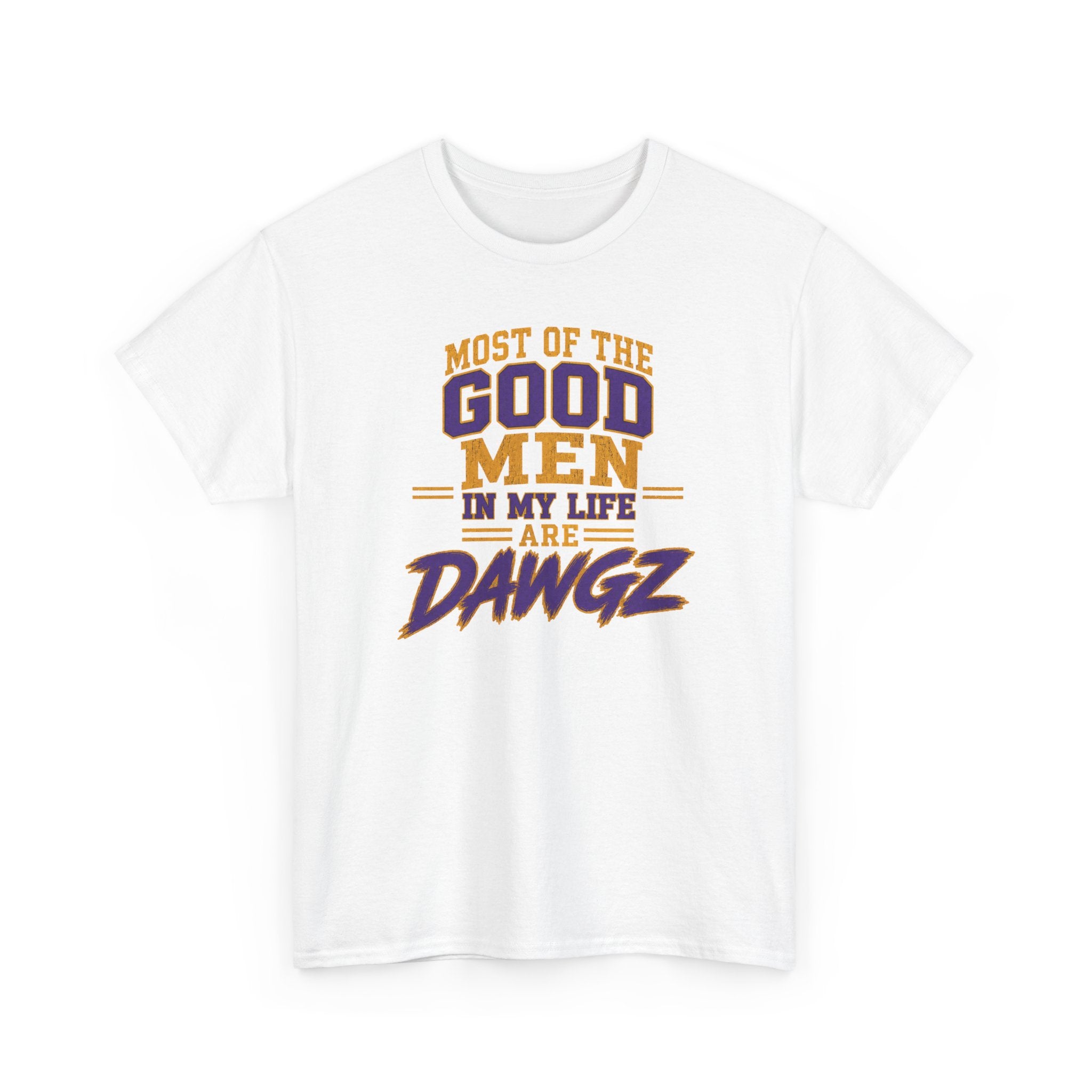 Most Good Men are DAWGS Tee, Que Dog shirt Purple Gold Fraternity gear HBCU College Outfit Men Omega Inspired Shirt