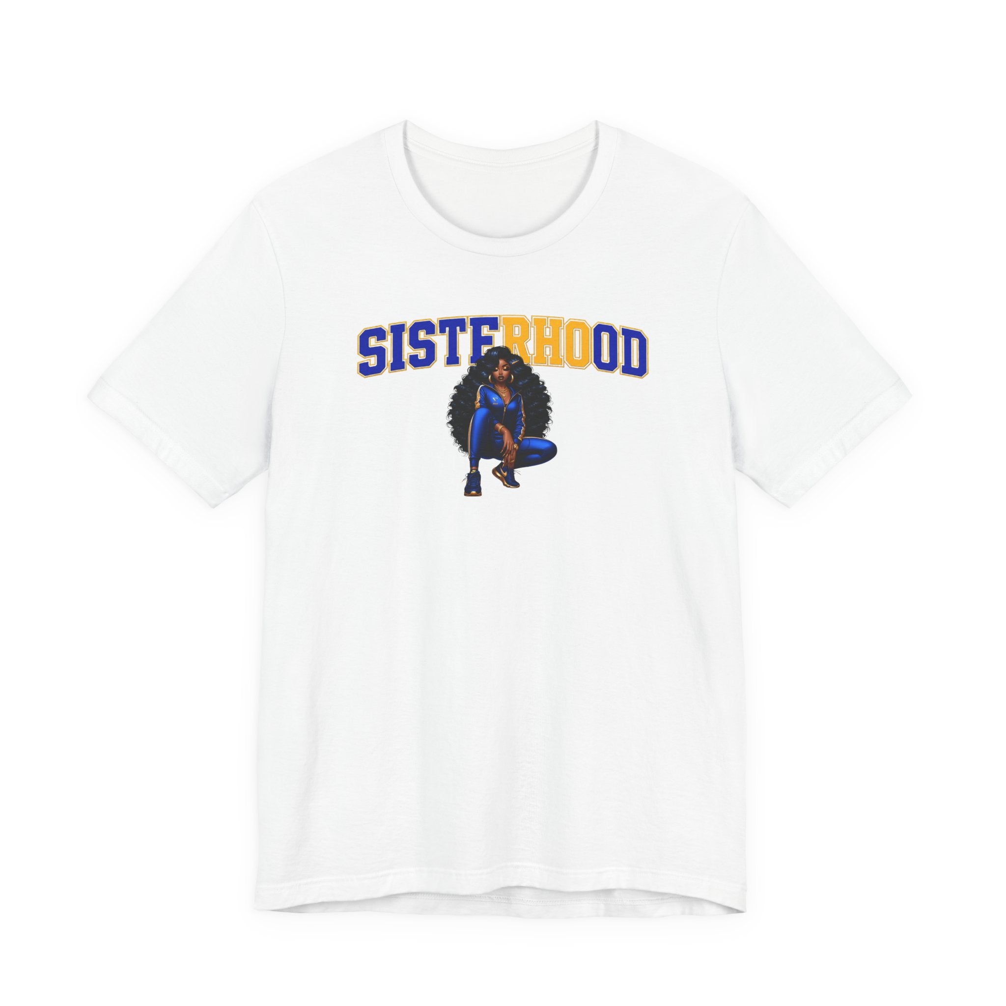 SG Rho Sisterhood Shirt | Blue and Gold Sisterhood