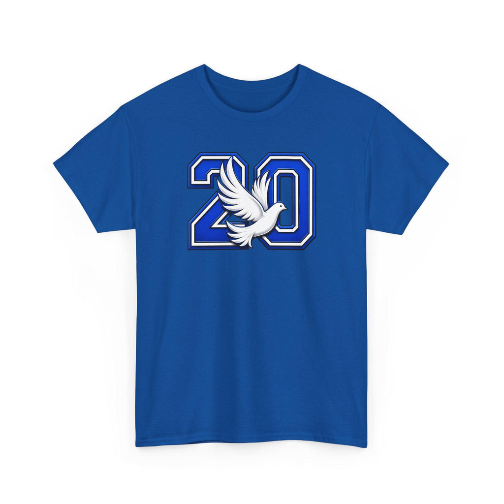 Finer Zeta Number 20 Dove Tee | Blue and White Zeta Sorority