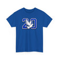 Finer Zeta Number 20 Dove Tee | Blue and White Zeta Sorority