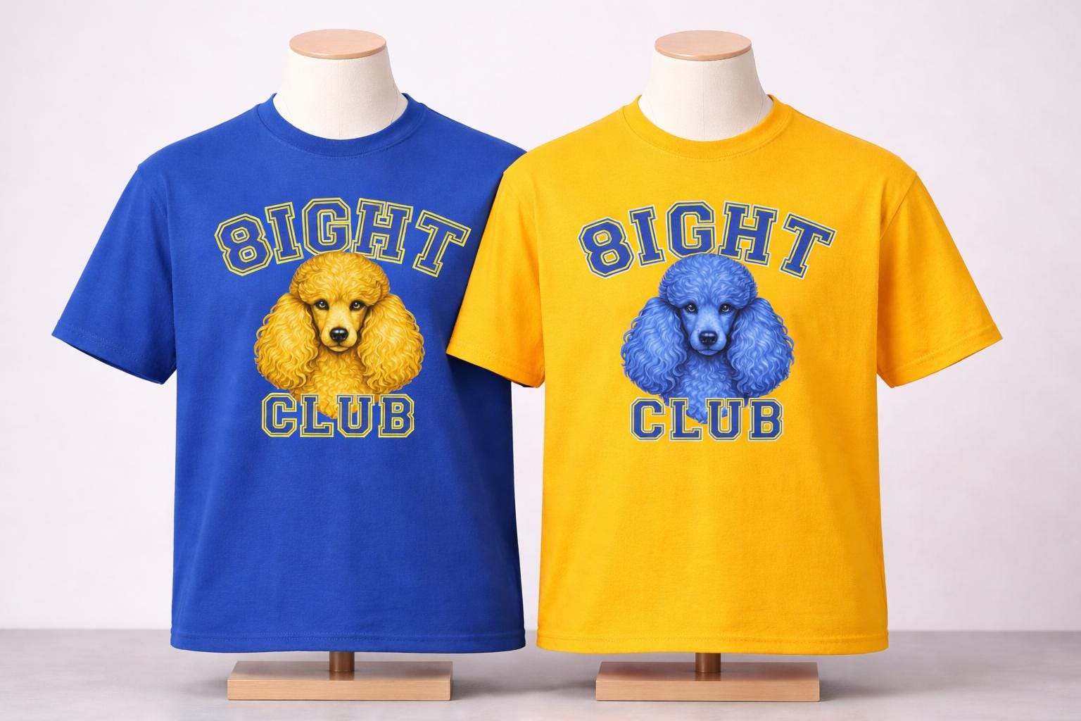 Poodles Ace Club Shirt SGRho Poodle Shirt Poodles Sorority Shirt Blue Gold Greek Life Shirt Poodles Gift