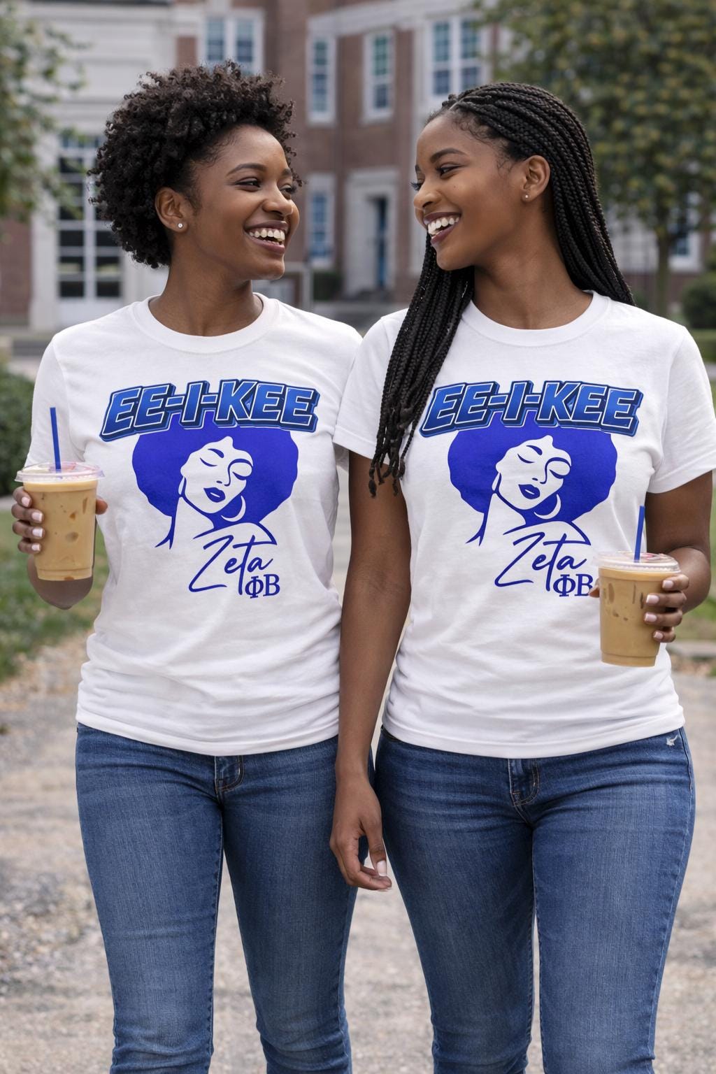 Zeta Shirt, Zeta Sorority Shirt Blue and White Greek Apparel ZPB Sorority Gift Black Greek Apparel Zeta Gift