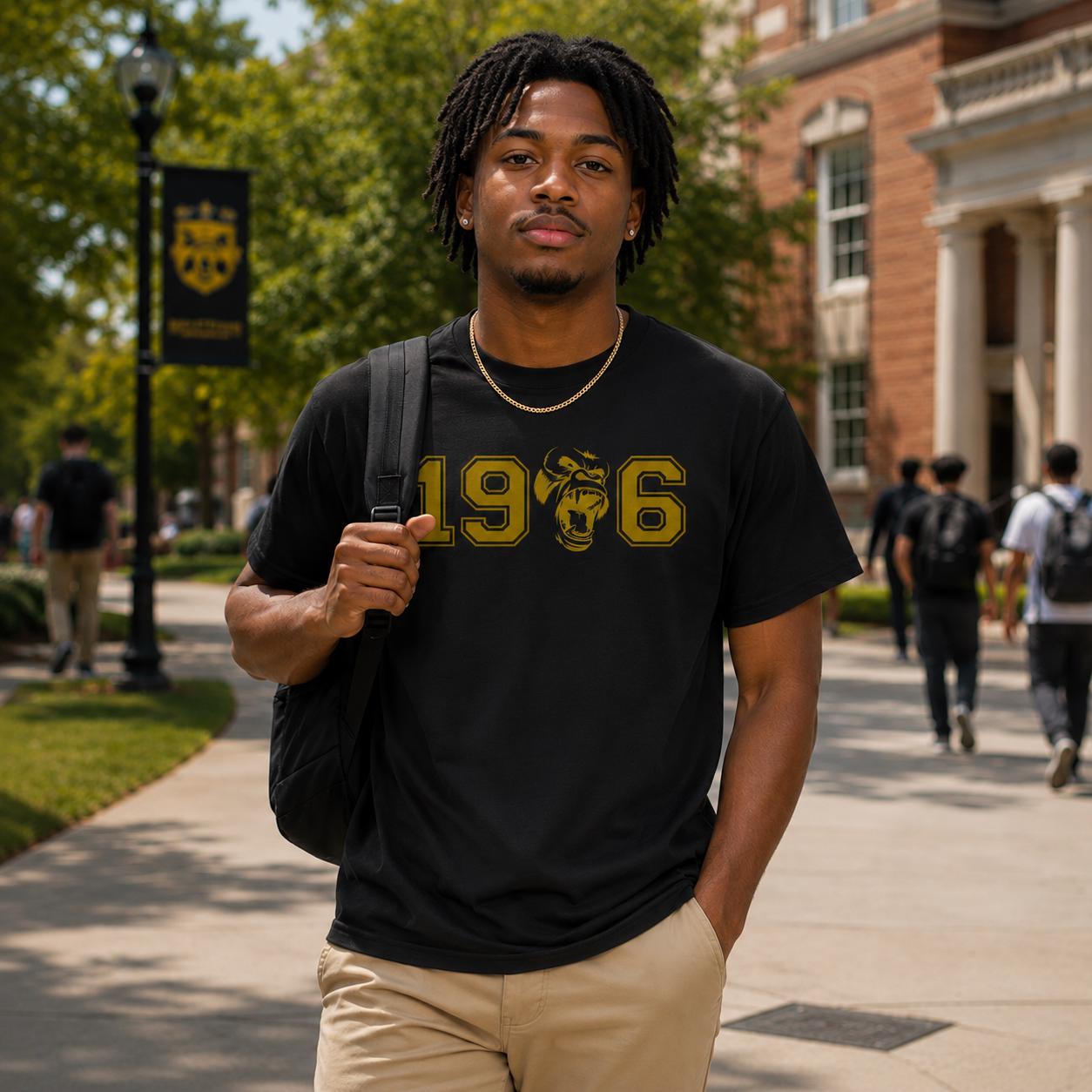 ICE Cold Alpha Fraternity Inc '06 Ape shirt as a great crossing gift for ICE Cold Alphas Probate Szn Black and Gold Brothers