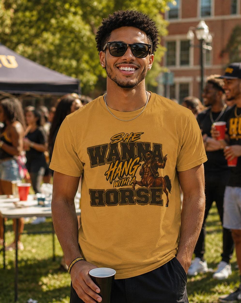 IOTA She Wanna Hang With A Horse T-Shirt