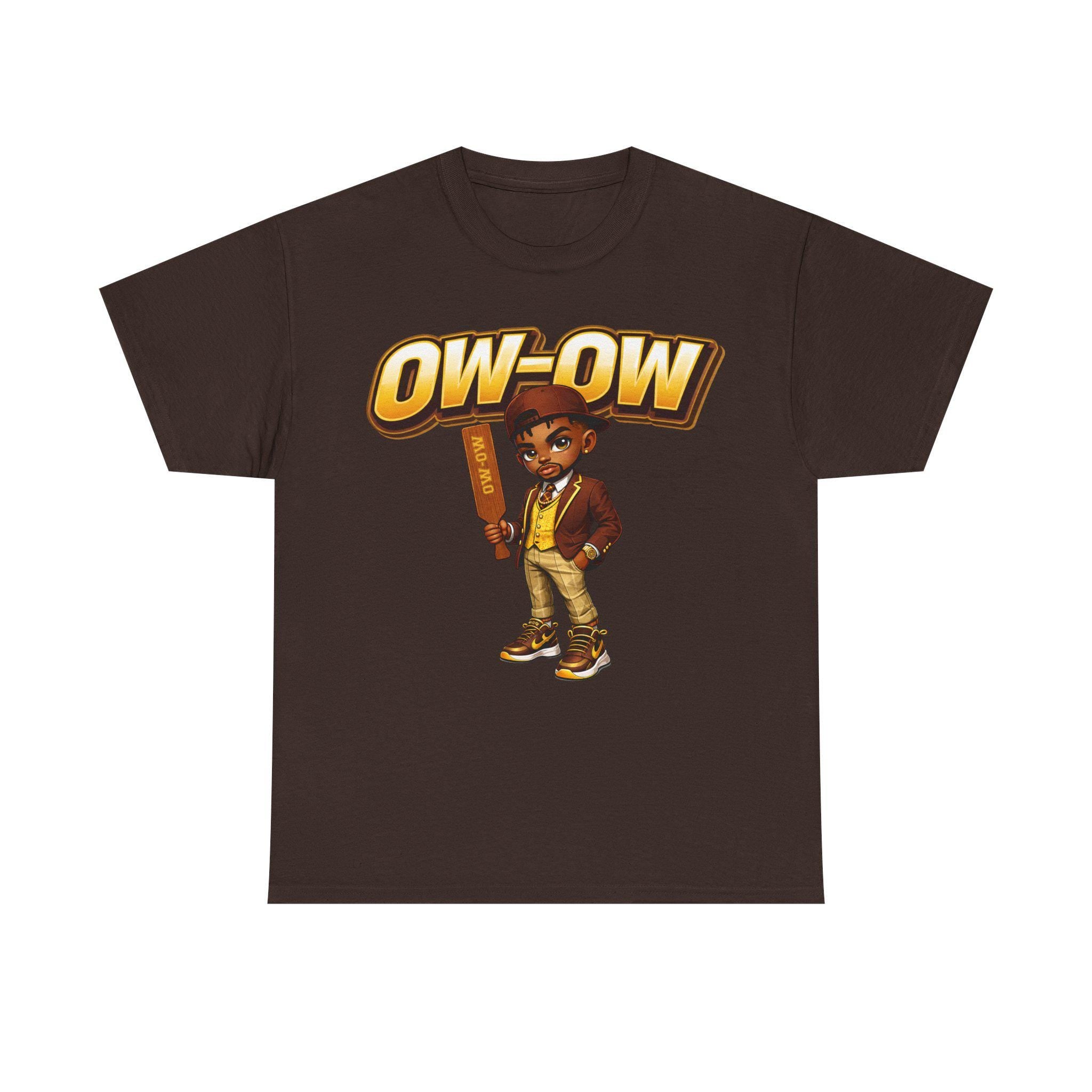 Iota Shirt, Ow Ow Tee Fraternity Shirt Brown and Gold Greek Apparel Iota Gift Black Greek Apparel Fraternity Pride Shirt