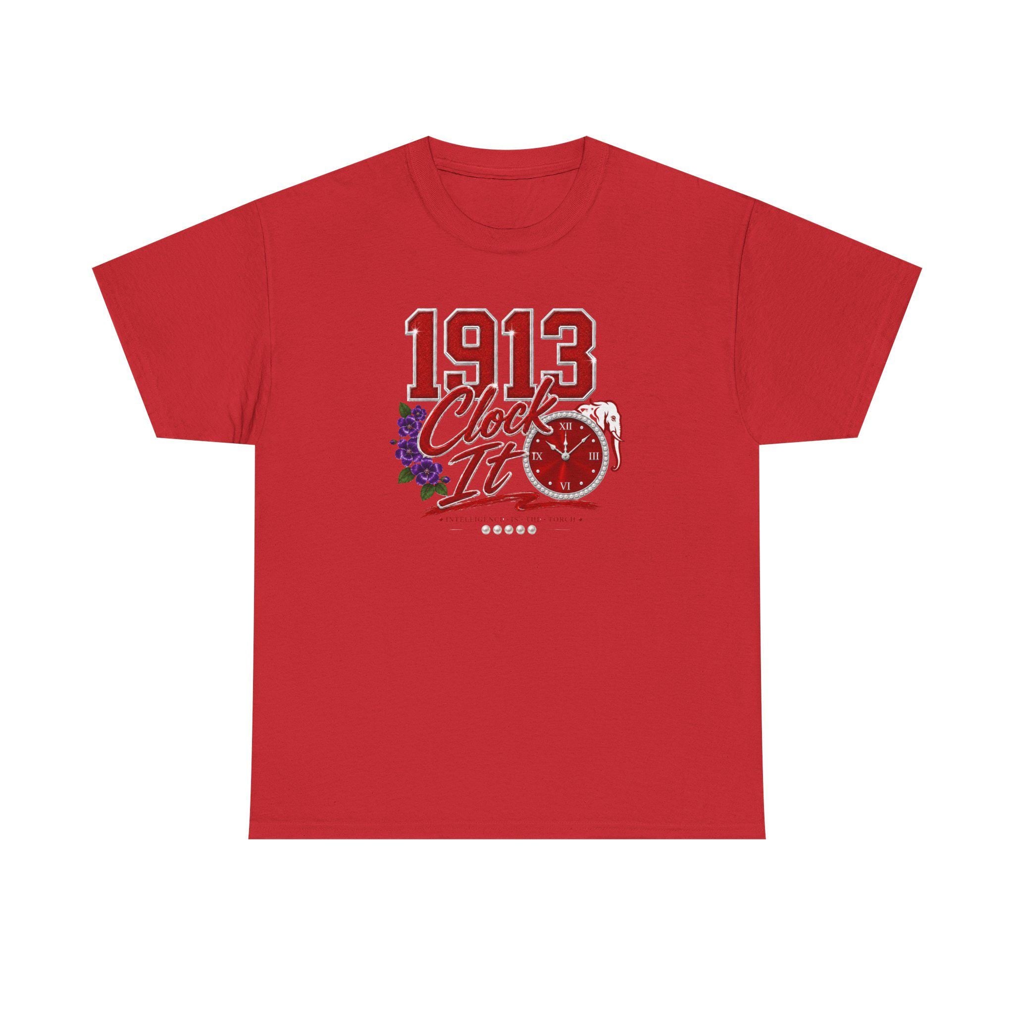 DST HBCU D9 Sorority '13 Clock It Tee Paraphernalia Crossing or Prophyte Gift