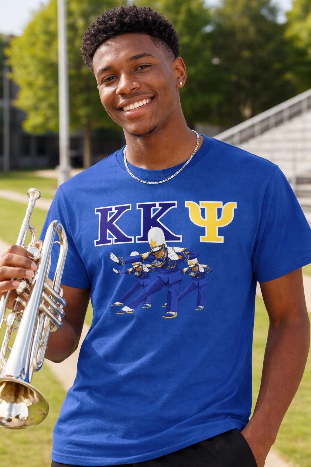 KK Psi Shirt Marching Band Tee, Greek Letter Band Shirt, College Band Gift, Music Fraternity Tee, Marching Band Dabbing Shirt