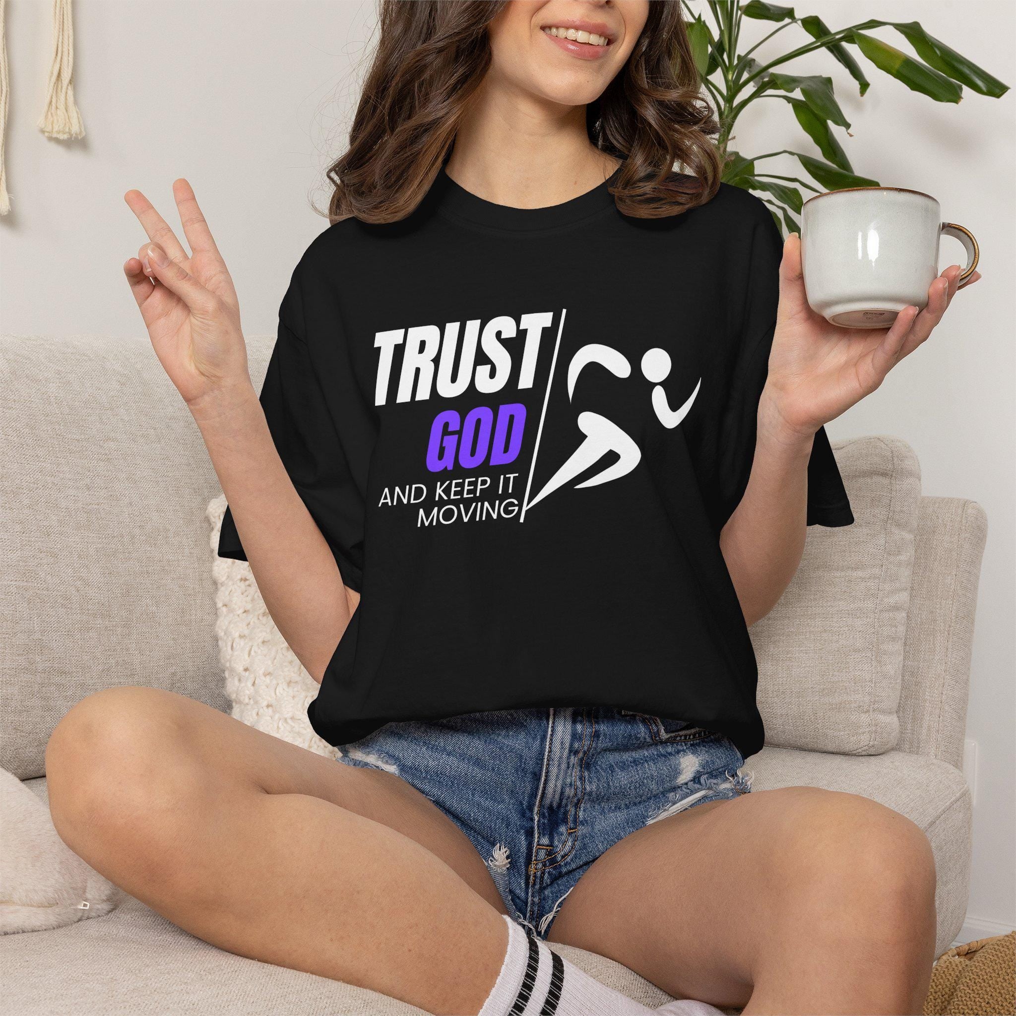 Trust God 2.0, Religious Tee, Comfort Colors T-Shirt, Meme Shirt, Retro Vintage Shirt, Gift for Religious Faith Christian Tee