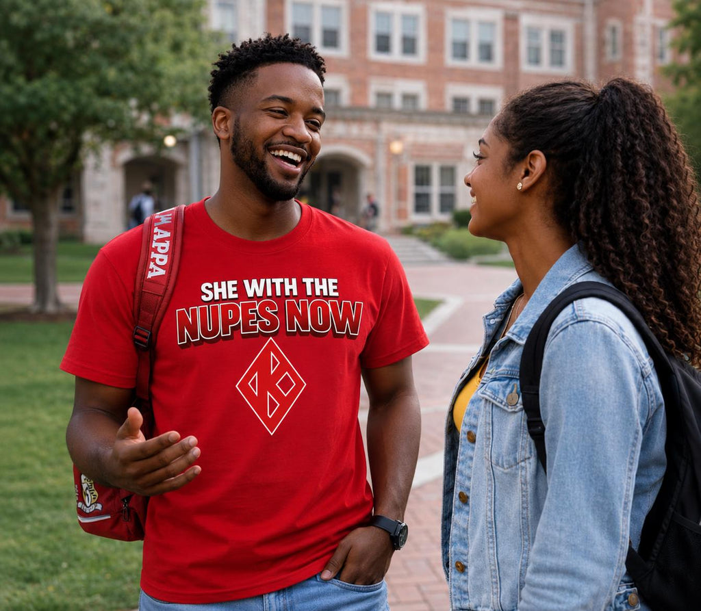 Kappa Inspired Tee She With The Kappas Now Shirt Kappa Shirt HBCU Greek Life Apparel Funny Fraternity Shirt Red Graphic Tee 2