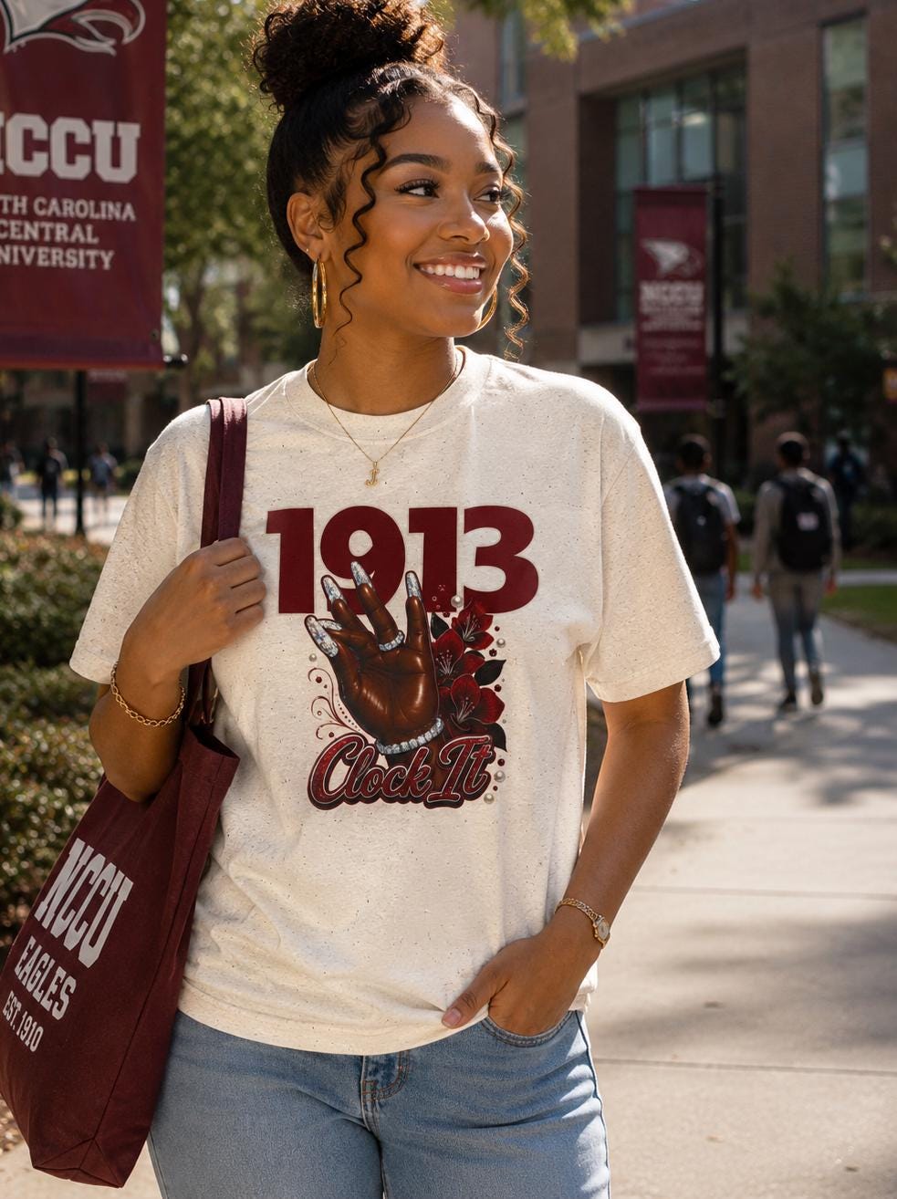 DST HBCU D9 Sorority '13 Clock It Tee Paraphernalia Crossing or Prophyte Gift