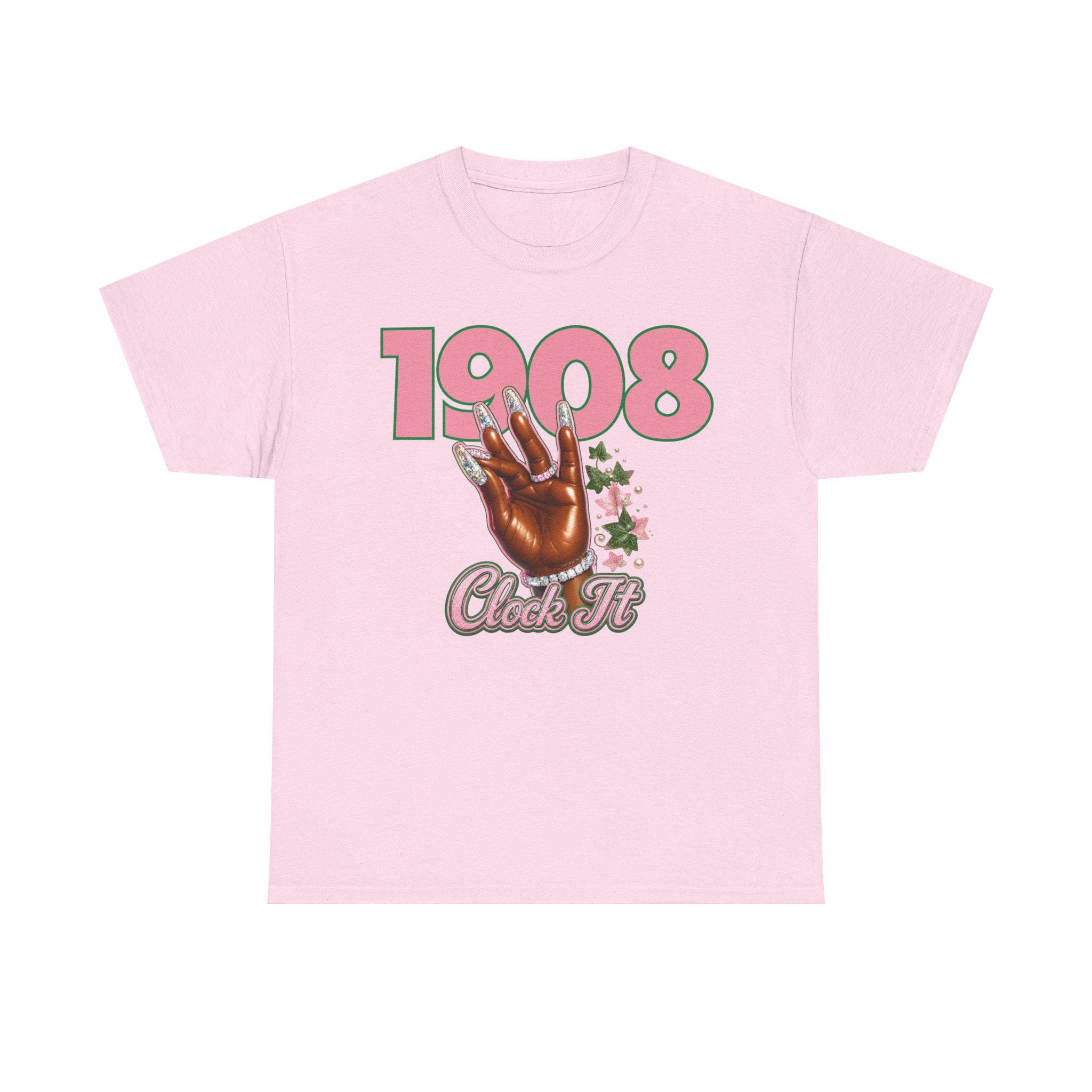 Alpha HBCU D9 Sorority '08 Clock It Tee – Crossing, Probate & Sorority Gift Shirt