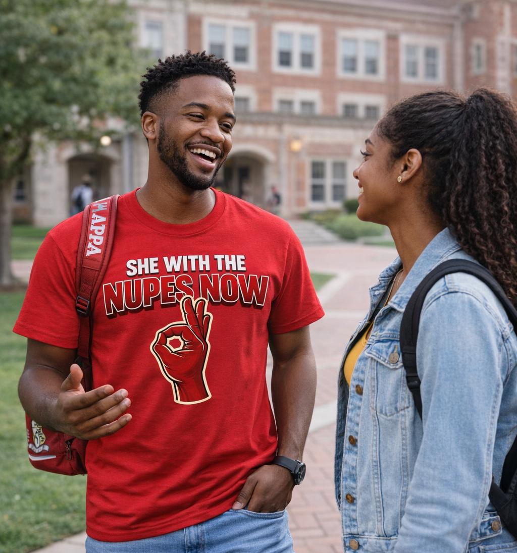 Kappa Inspired Tee She With The Kappas Now Shirt Kappa Shirt HBCU Greek Life Apparel Funny Fraternity Shirt Red Graphic Tee