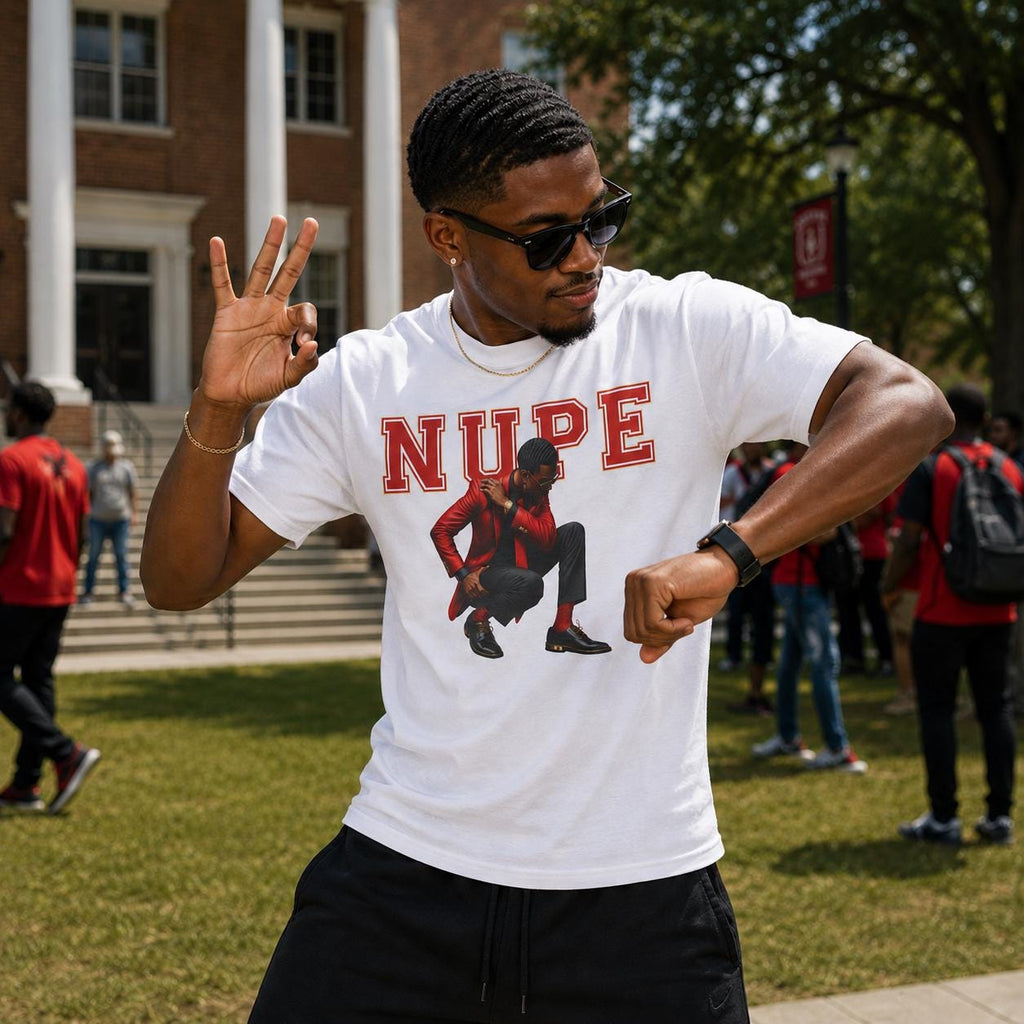 Kappa Inspired Tee for Men in Black Fraternity HBCU Culture