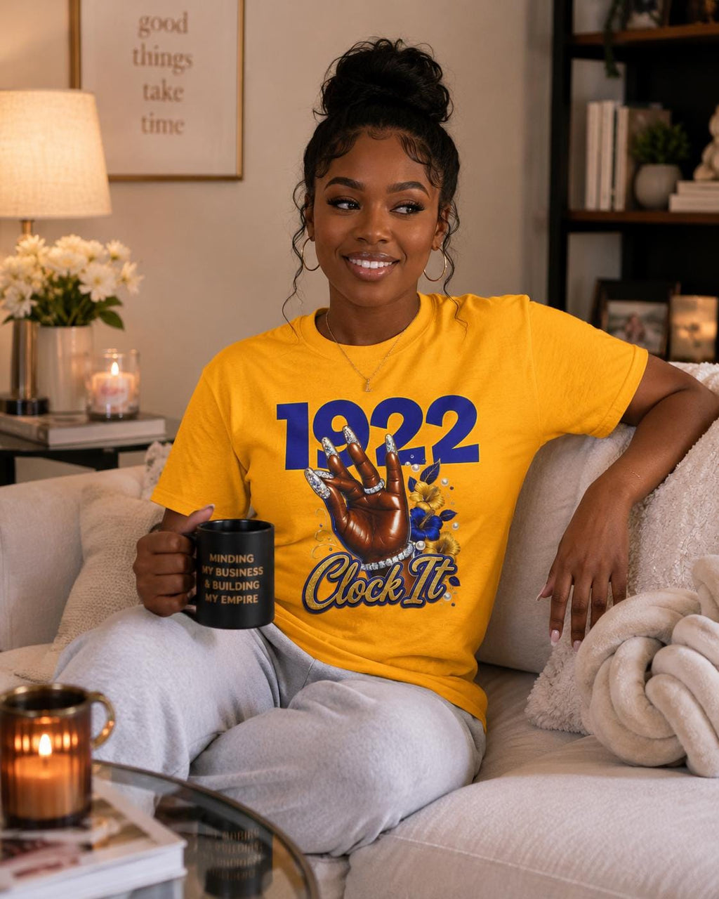 SGRho HBCU D9 Sorority '22 Clock It Tee Paraphernalia Crossing or Prophyte Gift
