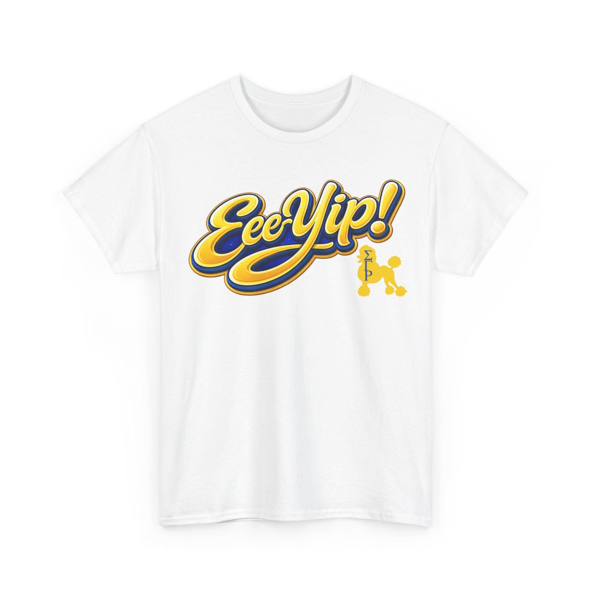 SGRho Tee, Black Sorority Shirt, HBCU College Outfit, SGRho Poodle Shirt, Blue and Gold Greek Apparel, Gift for Sorority Woman