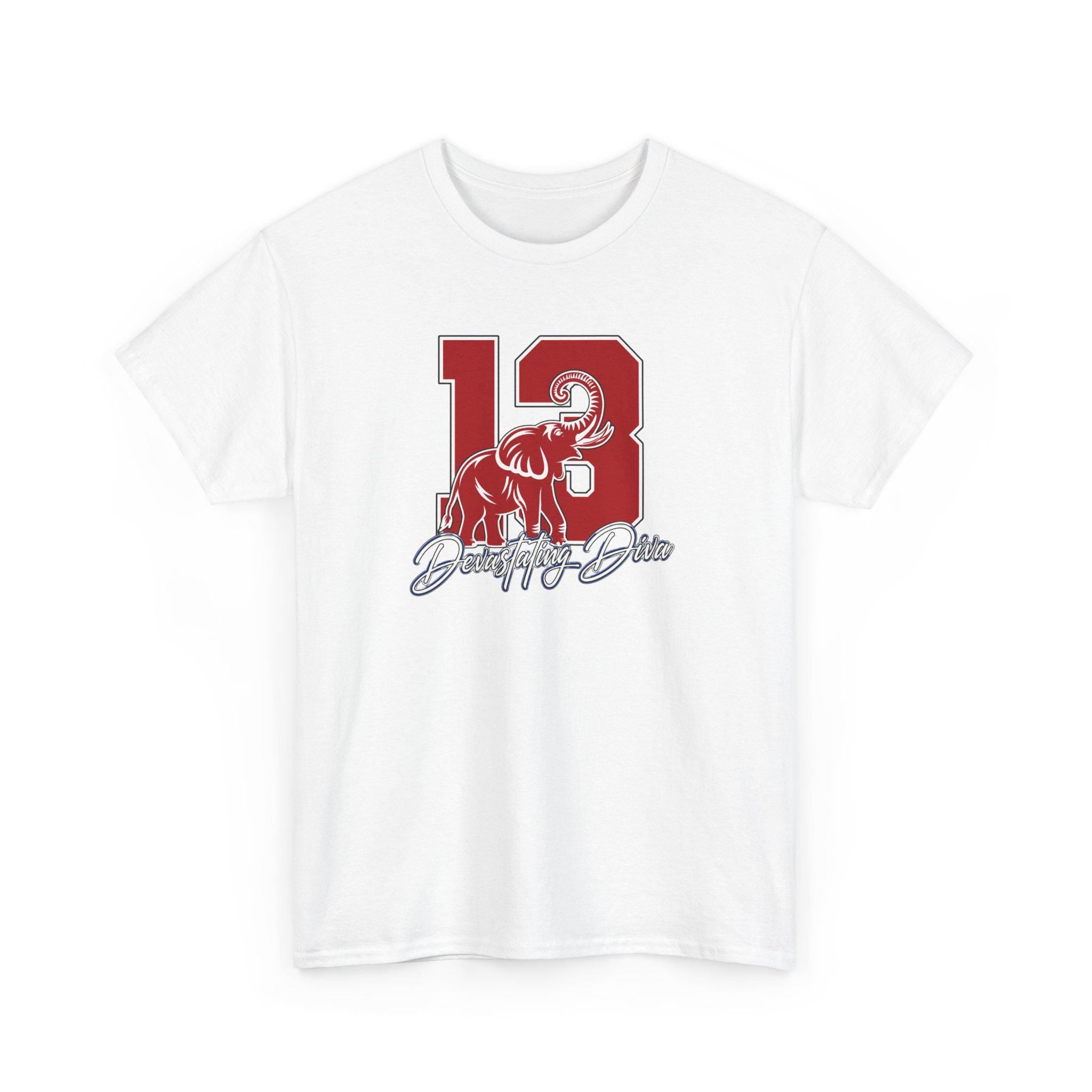 Nineteen 13 Delta Tee | Crimson and Cream DST Shirt