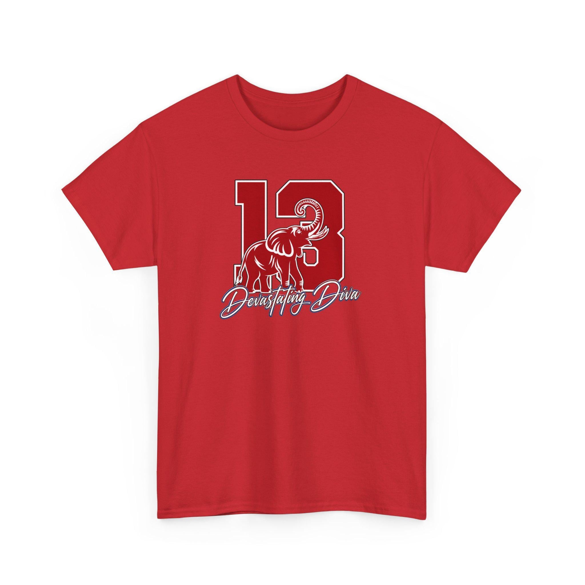 Nineteen 13 Delta Tee | Crimson and Cream DST Shirt