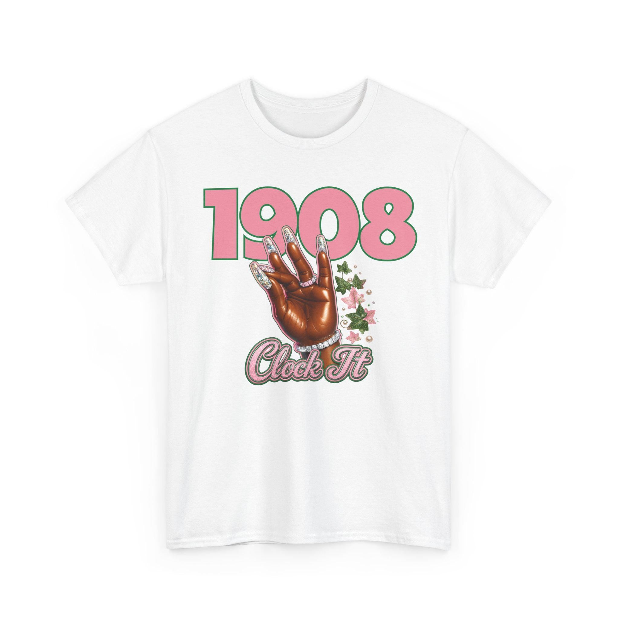 Alpha HBCU D9 Sorority '08 Clock It Tee – Crossing, Probate & Sorority Gift Shirt