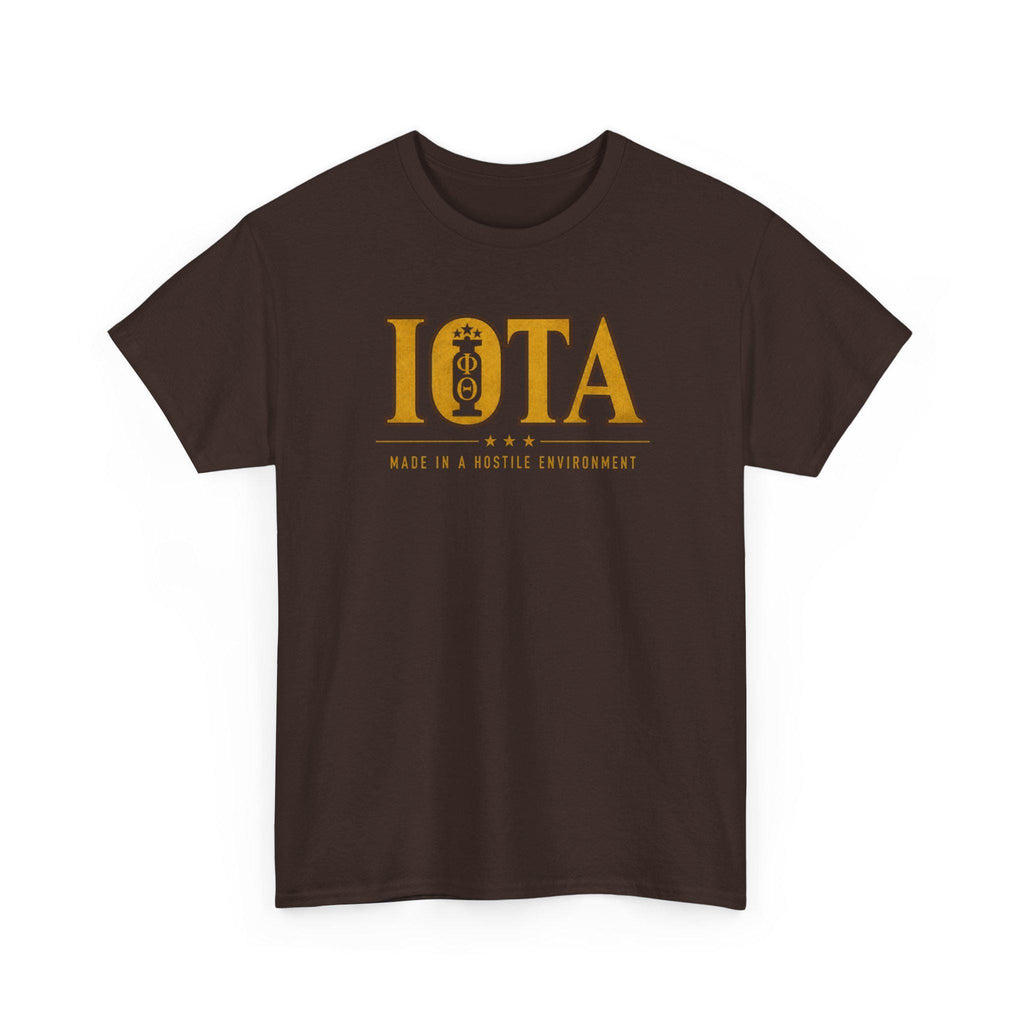 IOTA Made in a Hostile Environment a Man of IOTA, Crossing and Proate gift for brother and dad; HBCU Fraternity Pledged