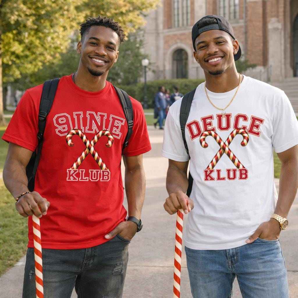 Kappa Divine 9 Shirt | ACE Klub Tee | Black Greek Fraternity Shirt | Crimson and Cream College Apparel | Pretty Boyz Gift