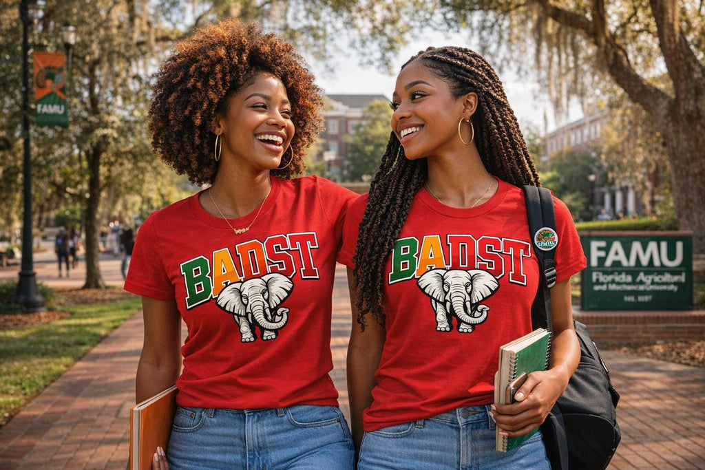 Delta Woman BADST Shirt HBCU Pride T-Shirt FAMU Apparel Black College Girl Outfit Sorority Style Tee Gift for College Student