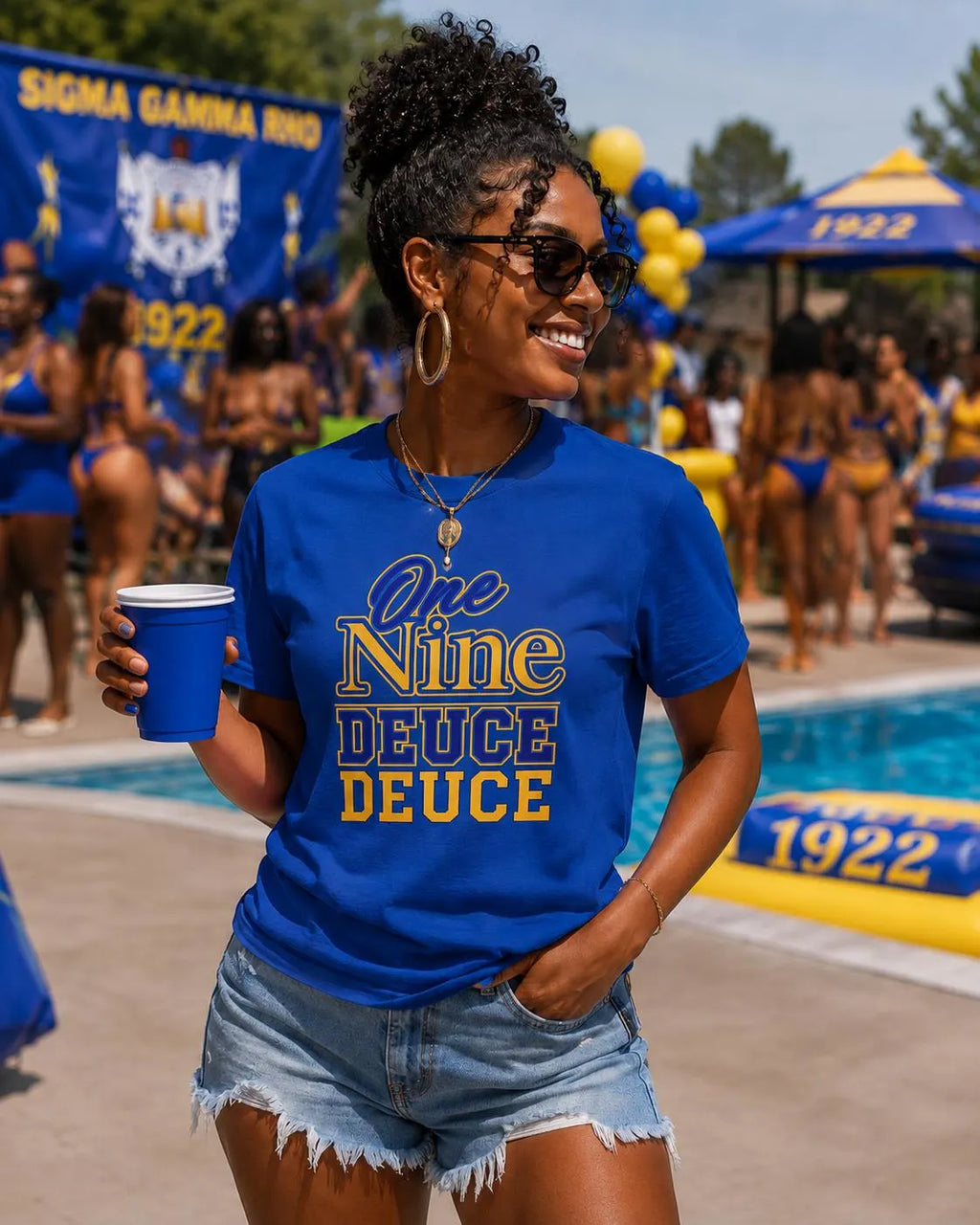 SGRho HBCU D9 Sorority Deuce Deuce Tee Paraphernalia Crossing or Prophyte Gift